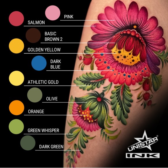 Dark Green - UNISTAR INK - 30 ml - Colore Tattoo REACH
