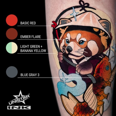Ember Flare - UNISTAR INK - 30 ml - Colore Tattoo REACH