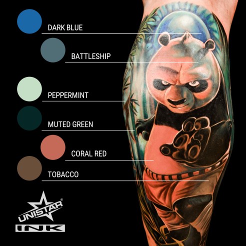 Fresh Peppermint - UNISTAR INK - 30 ml - Colore Tattoo REACH