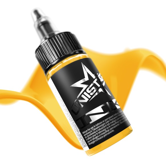 Golden Yellow - UNISTAR INK - 30 ml - Colore Tattoo REACH