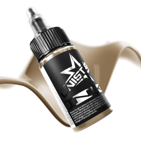 Light Brown - UNISTAR INK - 30 ml - Colore Tattoo REACH