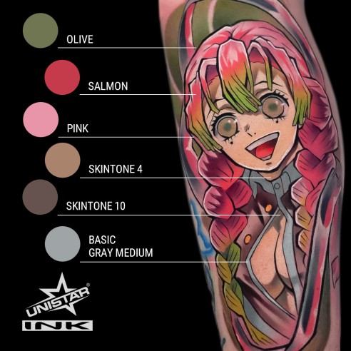 Olive - UNISTAR INK - 30 ml - Colore Tattoo REACH