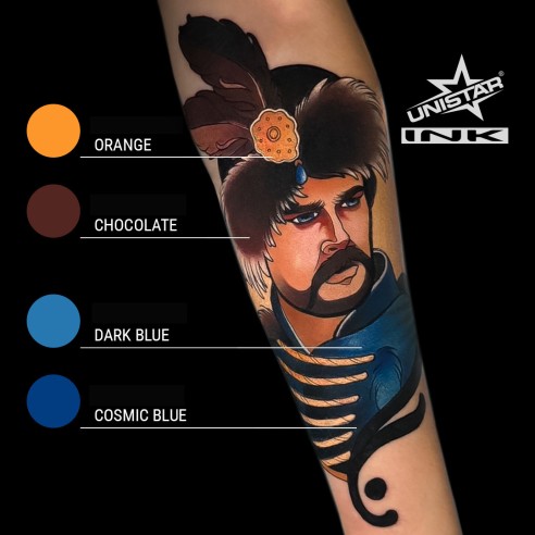 Orange - UNISTAR INK - 30 ml - Colore Tattoo REACH