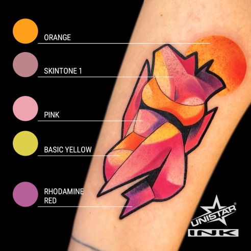 Pink - UNISTAR INK - 30 ml - Colore Tattoo REACH