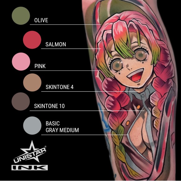 Salmon - UNISTAR INK - 30 ml - Colore Tattoo REACH