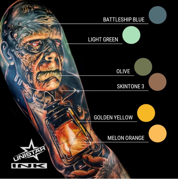Skintone 3 - UNISTAR INK - 30 ml - Colore Tattoo REACH
