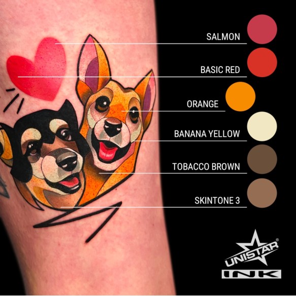 Skintone 3 - UNISTAR INK - 30 ml - Colore Tattoo REACH