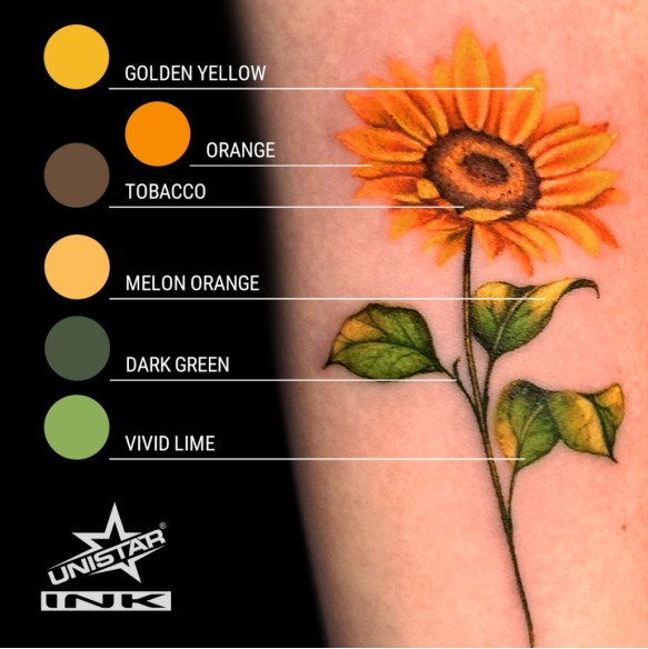 Tobacco Brown - UNISTAR INK - 30 ml - Colore Tattoo REACH