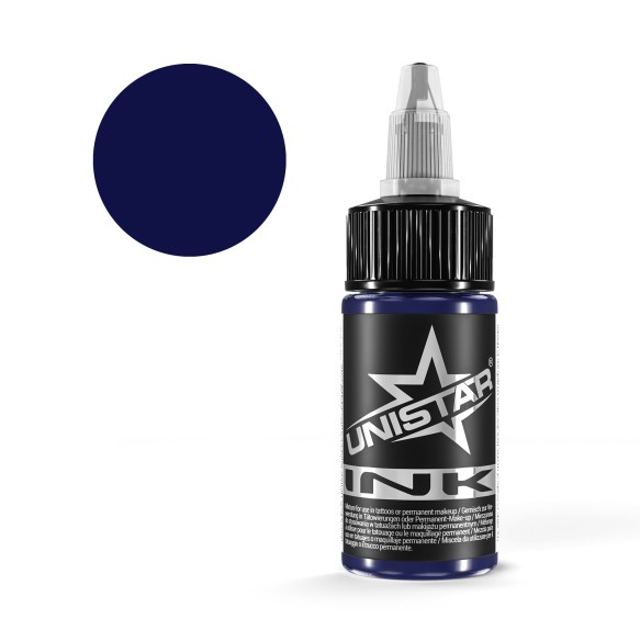 Top Basic Dark Blue - UNISTAR INK - 30 ml - Colore Tattoo REACH
