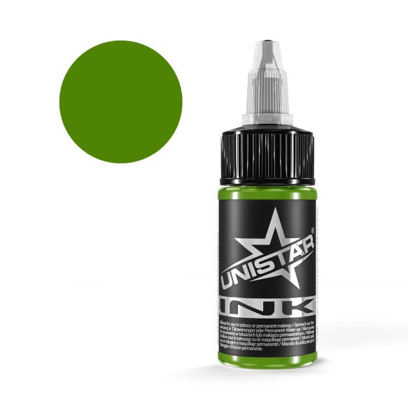 Top Basic Green Light - UNISTAR INK - 30 ml - Colore Tattoo REACH